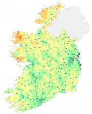 HP 2006 relative Ireland with CSO towns